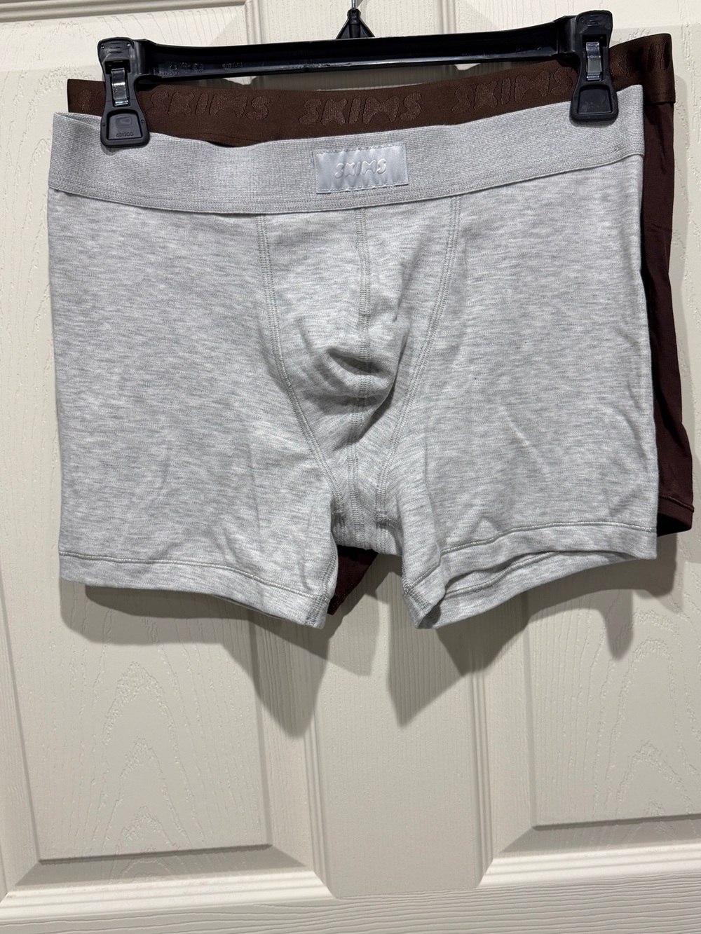skims men boxer set of two brown and grey medium